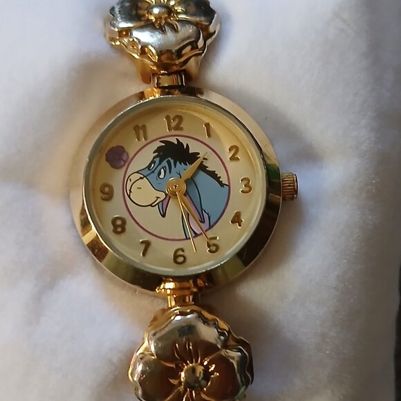 Very Rare Vintage Eeyore Floral Bracelet Watch - Picture 1 of 10